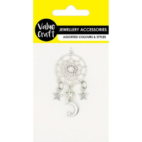 Dreamcatcher Shape with Moon Charm